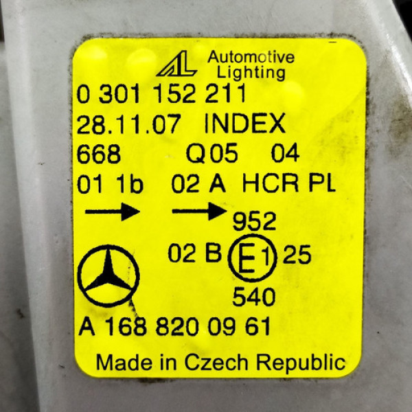 Farol Esquerdo Mercedes Classe A 160 2001 Original 108968 Esquerdo