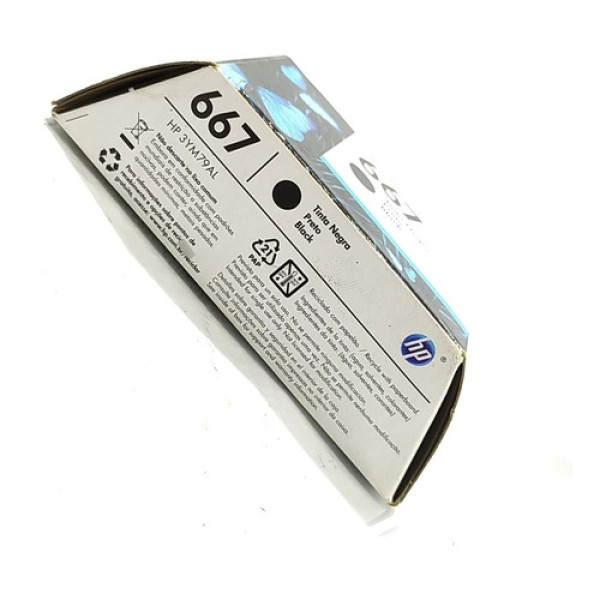 Cartucho Tinta Impressora Hp 667 3ym79al 56350