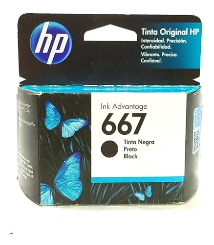 Cartucho Tinta Impressora Hp 667 3ym79al 56350