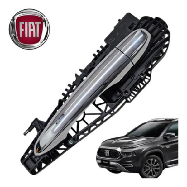 Maçaneta Cromada Traseira Direita Fiat Toro 2021 A 2025