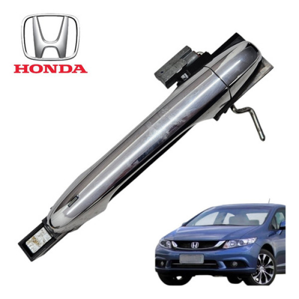 Maçaneta Externa Traseira Esquerda Cromada Honda Civic 2015 Cromado Traseira