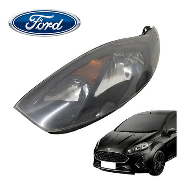 Farol Esquerdo Ford Fiesta 1.0 Hatch 2008 A 2012 Original Esquerdo/motorista