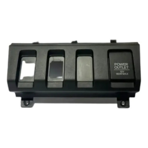 Moldura Tomada 12v Honda Hrv 2016 A 2021 Preto