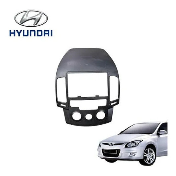 Moldura Painel Central Rádio Hyundai I30 2.0 2009 A 2012 Preto