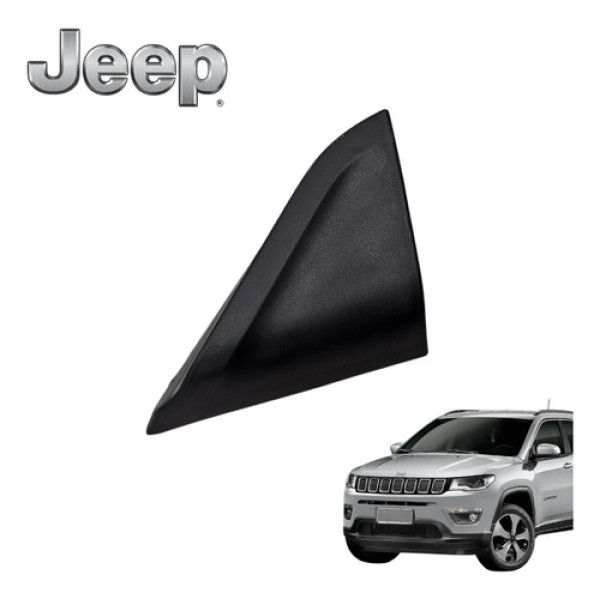 Moldura Interno Retrovisor Direito Jeep Compass Limited 2018 Preto
