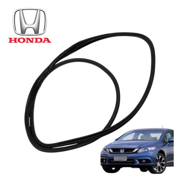 Borracha Porta Dianteira Direita Honda Civic 2.0 G9 Exr 2015 Preto