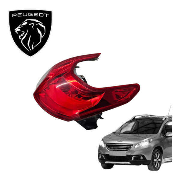 Lanterna Traseira Esquerda Peugeot 2008 1.6 Allure 2016 Orig Esquerdo/motorista Vermelha