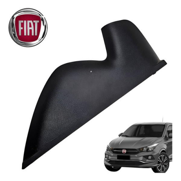 Acabamento Lateral Direito Painel Fiat Cronos 1.3 Drive 2020 Preto