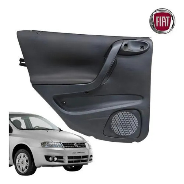 Forro Porta Traseiro Esquerdo Fiat Stilo 2003 A 2011 Orig Preto