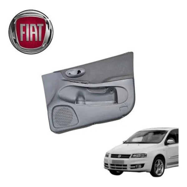 Forro Porta Dianteira Esquerda Fiat Stilo Connect 2003 2011 Preto