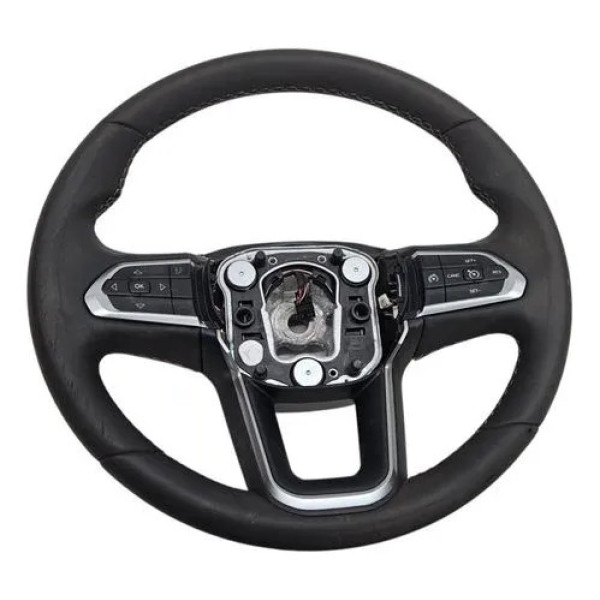 Volante Direção Com Detalhe Jeep Compass 2016 A 2020 Preto