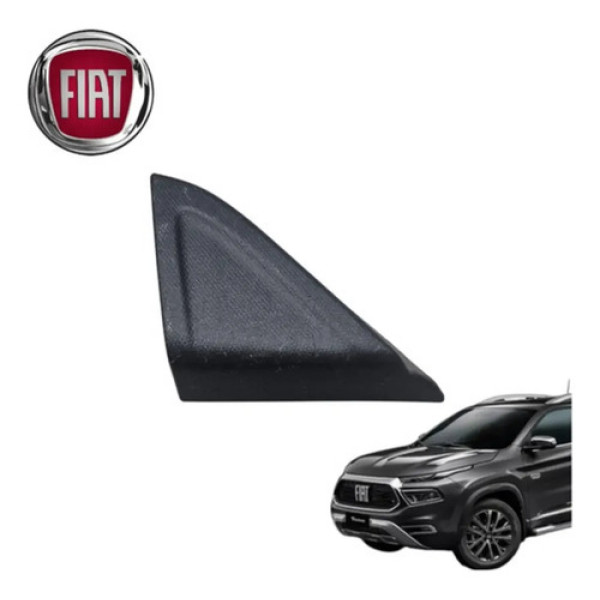 Acabamento Interno Retrovisor Direito Fiat Toro 2021 A 2025 Preto