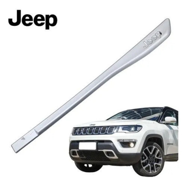 Friso Porta Traseira Esquerda Jeep Compass 2016 A 2018 Prata