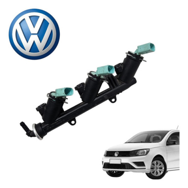 Flauta Bico Injetor Volkswagen Gol 1.0 G7 G8 2017 A 2022