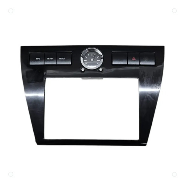 Moldura Rádio Painel Relógio Ford Fusion 2006 A 2009 Preto