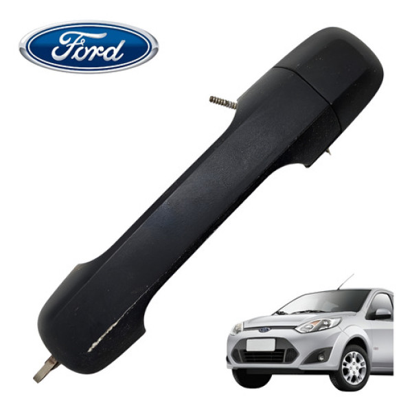 Maçaneta Externa Traseira Esquerda Ford Fiesta Hatch 2011 Preto Traseira