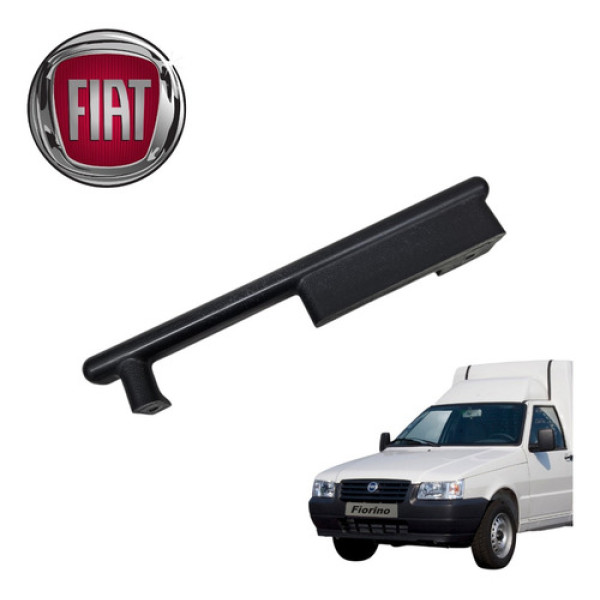 Puxador Interno Porta Esquerda Fiat Fiorino Uno 2004 A 2007 Preto Dianteira