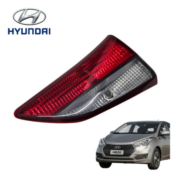 Lanterna Esquerda Tampa Traseira Hyundai Hb20 Comfort 2019 Esquerdo/motorista Vermelha