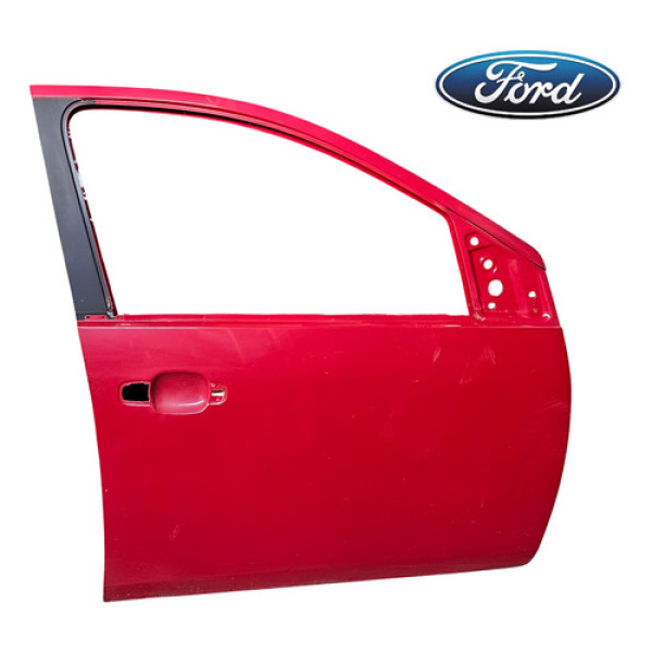 Porta Dianteira Direita Ford Fiesta 2007 A 2013 Original Dianteira Vermelho