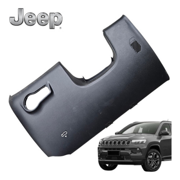 Acabamento Painel Inferior Jeep Compass 2019 A 2024 Original Preto Retangular