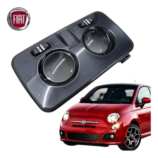 Luz Cortesia Lanterna Teto Fiat 500 Sport Preto 2012 A 2015