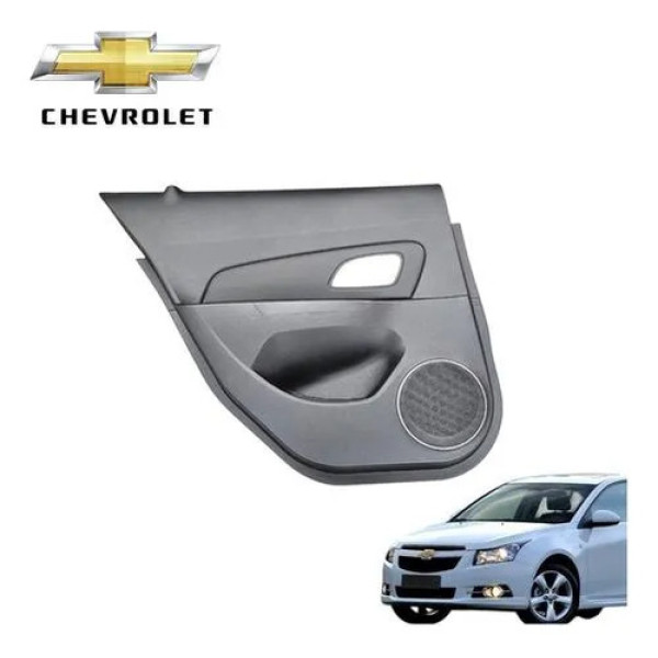 Forro Porta Traseira Esquerda Cruze Hatch 2012 A 2016 Preto