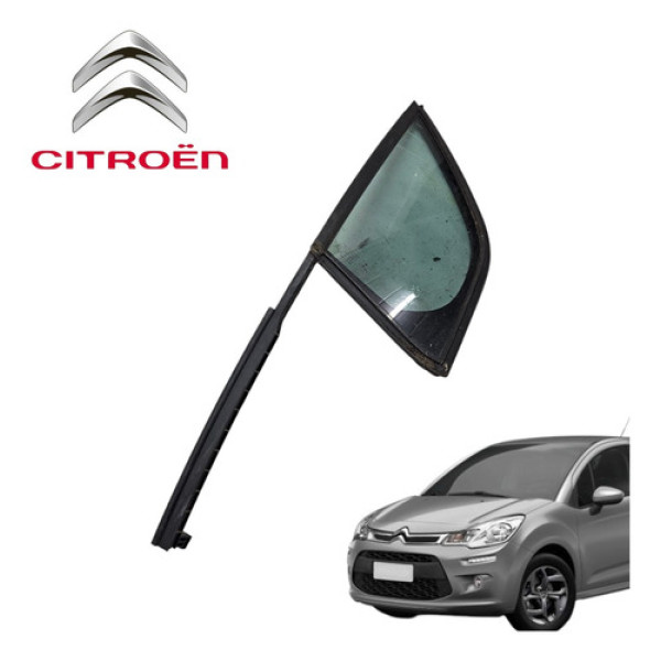 Vidro Fixo Lateral Dianteiro Direito Citroën C3 2012 A 2016
