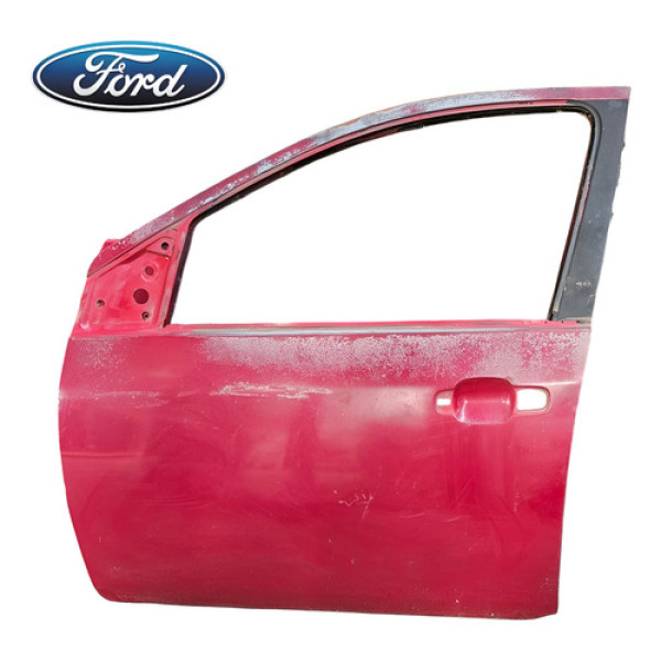 Porta Dianteira Esquerda Ford Fiesta 2005 A 2013 Original Dianteira Esquerdo Vermelho