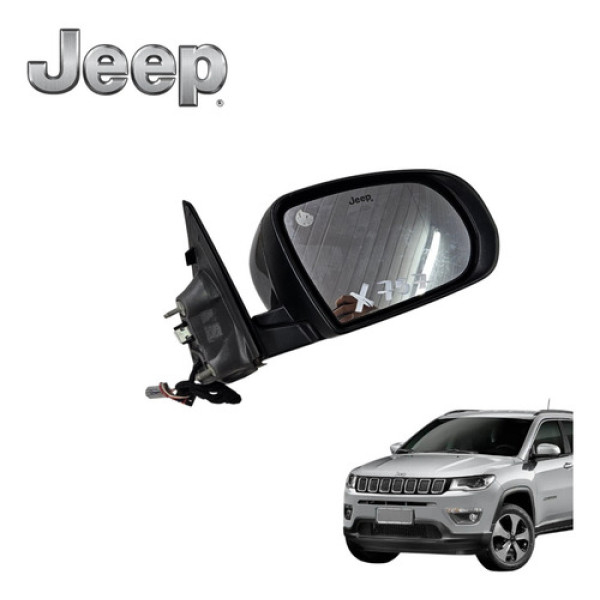 Retrovisor Esquerdo 5 Fios Jeep Compass Limited 2016 A 2020