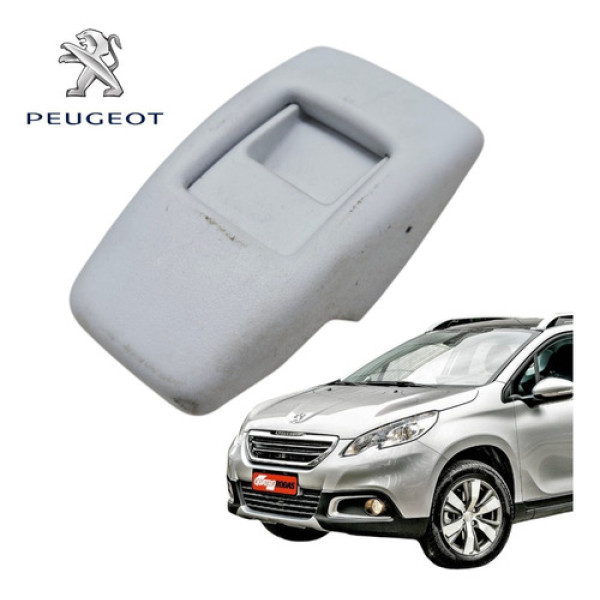 Acabamento Botão Regulagem Cinto Peugeot 2008 2015 A 2020 Branco
