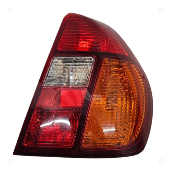 Lanterna Traseira Direita Renault Clio Sedan 2000 A 2009 Direito/passageiro Vermelho