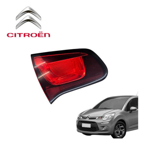 Lanterna Direita Tampa Traseira Citroën C3 2012 A 2016 Orig Direito/passageiro Vermelha