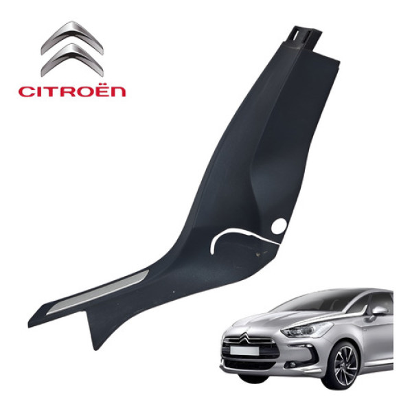 Soleira Lateral Banco Traseiro Direito Citroën Ds5 2014 2016 Preto