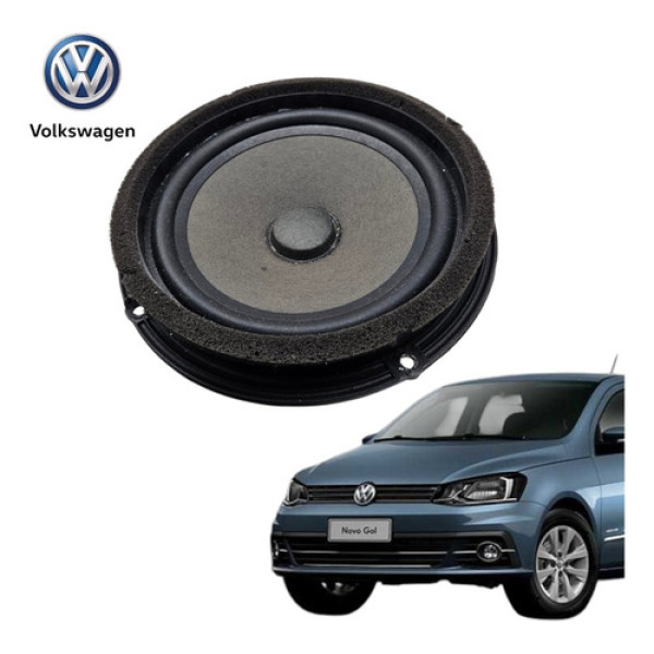 Autofalante Porta Dianteira Esquerda Vw Gol 2017 A 2021 Preto