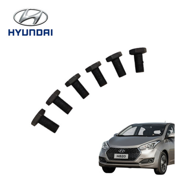 Jogo Parafuso Cremalheira Hyundai Hb20 1.0 Comfort 2013 2019 Preto