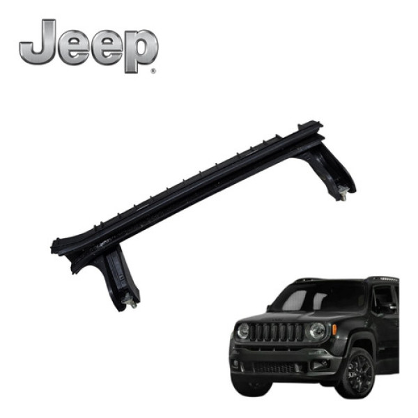 Guia Vidro Traseiro Direito Jeep Renegade Flex 2016 A 2020 Preto
