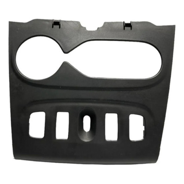 Moldura Painel Comando Ar Renault Sandero Logan 2014 A 2020 Preto