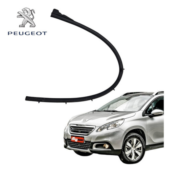 Borracha Vedação Dianteira Esquerda Peugeot 2008 2015 A 2020 Preto