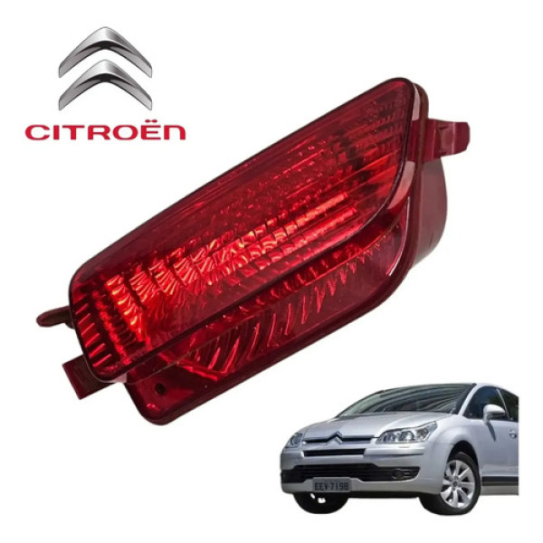 Lanterna Neblina Traseira Esquerda Citroën C4 2007 A 2014 Esquerdo/motorista Vermelho