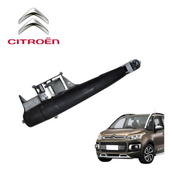Maçaneta Traseira Esquerda Citroën Aircross 1.6 Glx 2011 Preto Traseira