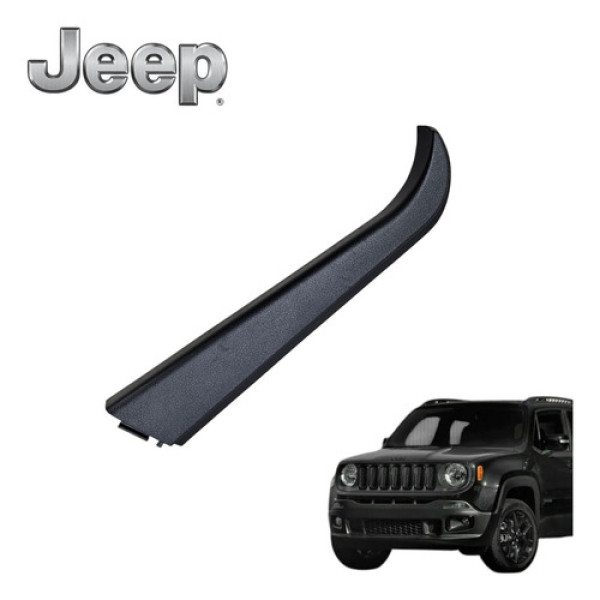 Friso Acabamento Porta Traseira Esquerda Jeep Renegade 2020 Preto