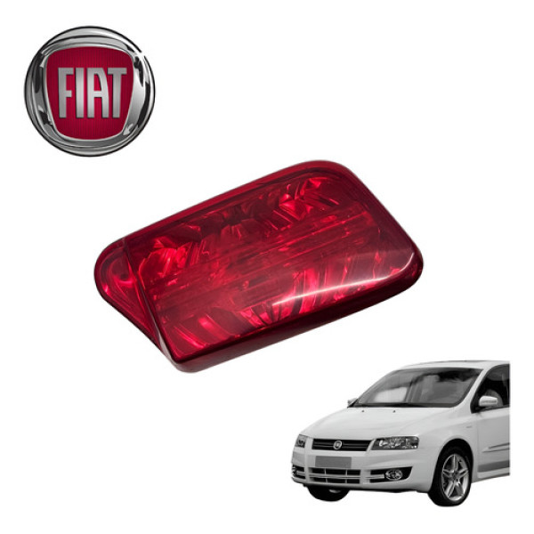 Lanterna Tampa Traseira Direita Fiat Stilo 1.8 Connect 2005 Direito/passageiro Vermelha