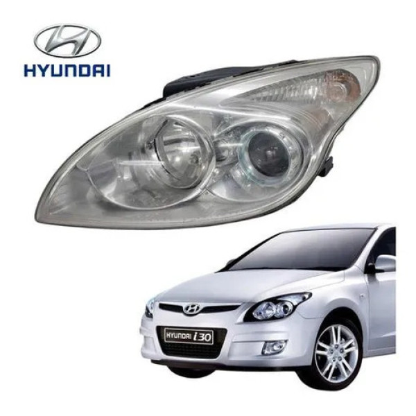 Farol Lado Esquerdo Hyundai I30 2009 A  2013 Com Detalhe Esquerdo/motorista