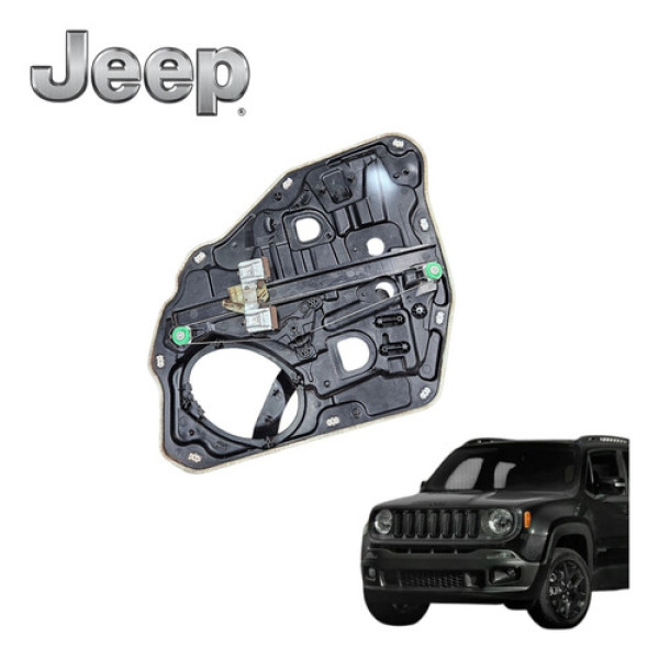 Máquina Vidro Traseiro Direito Jeep Renegade 1.8 Flex 2020 Preto