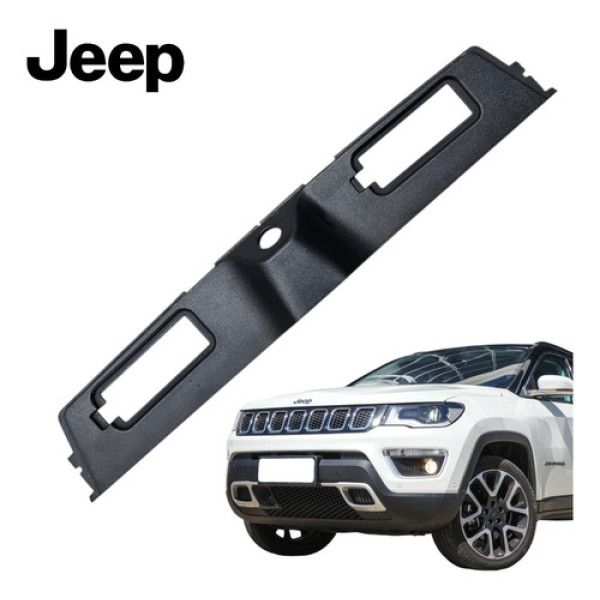 Moldura Aplique Camera Ré Jeep Compass 2016 A 2021 Original Preto