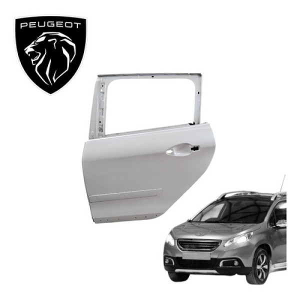 Porta Traseira Esquerda Peugeot 2008 1.6 Allure 2015 A 2020 Traseira Esquerdo Branco