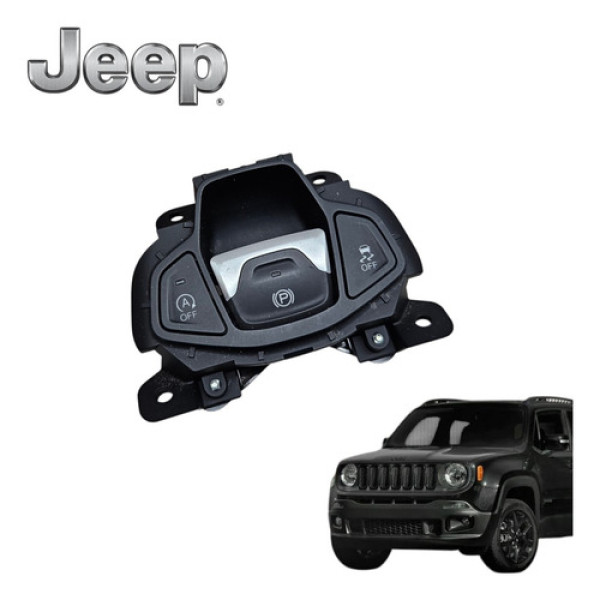 Botão Freio Mão Jeep Renegade Flex 2016 A 2020 Original