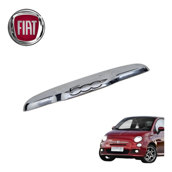 Friso Cromado Tampa Traseira Fiat 500 1.4 Sport Air 2012 Cromado