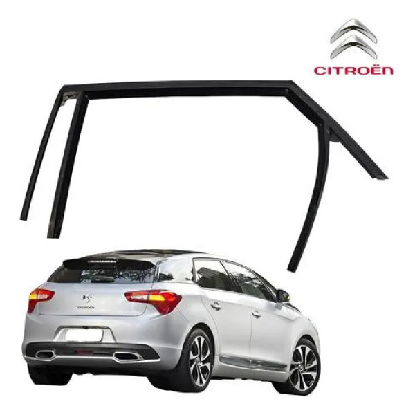 Borracha Canaleta Vidro Porta Traseira Direita Ds5 2013 2016 Preto