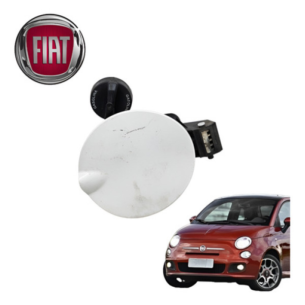 Portinhola Tanque Combustível Fiat 500 1.4 Sport Air 2012 Branco 2012